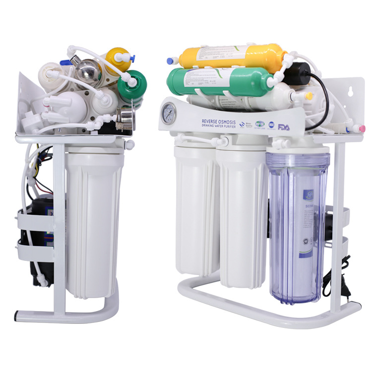 Mayorista de cocina comercial doméstica bebida directa 75G7 clase lámpara UV RO purificador de agua de ósmosis inversa esterilización UV