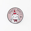 Cartoon cute badge, metal brooch, accessory