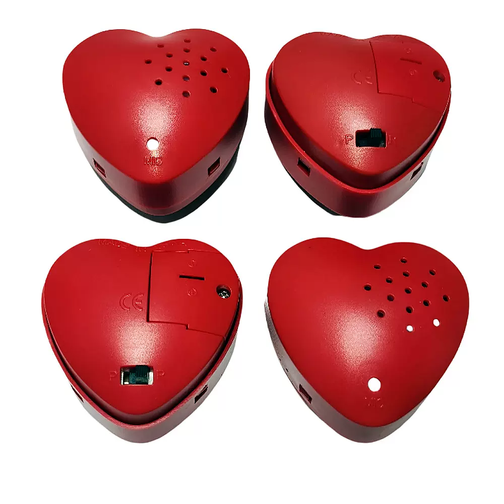 零售现货心形录音盒毛绒玩具公仔机芯挤压录音盒电子配件发声器