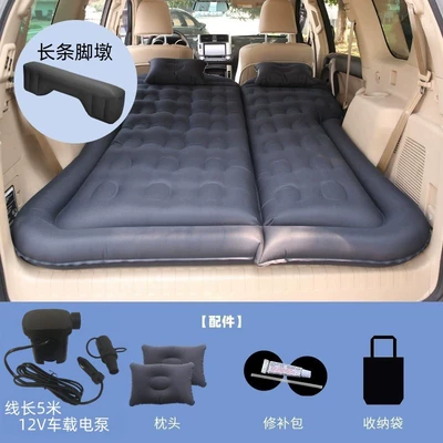 Inflatable Bed, Suv Trunk Mat, Vehicle-mounted inflatable bed - trunk-and-rear-seat-dual-use-suv-double-sided-oxford-black-with-5m-pump-a-long-pier