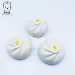 工場直販、遅い反発力のある大きな6cmの模擬饅頭、柔らかく握りやすいPU模擬食品減圧おもちゃペンダント