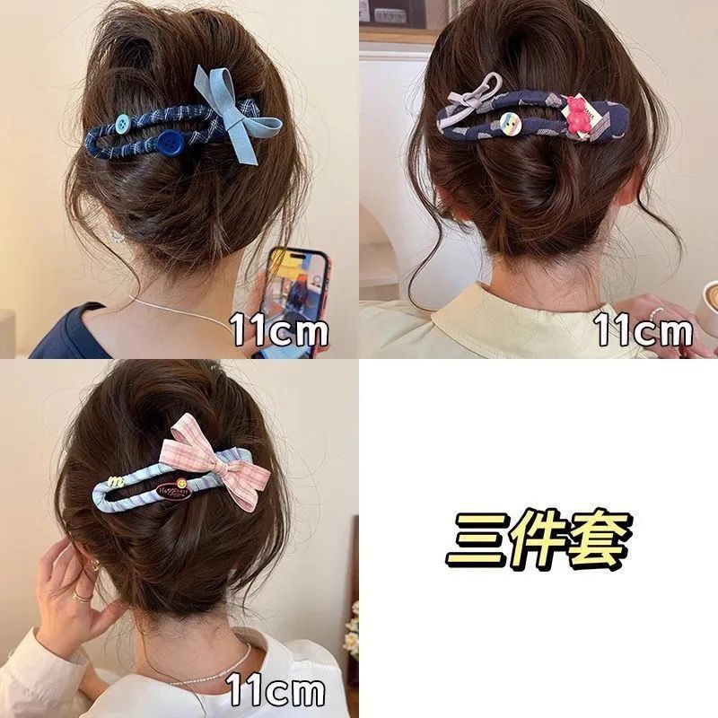 女性の後頭部用のかわいい犬のヘアピン 2025 新しいホットスタイルのハイエンドヘアピンカモノハシクリップ漫画の頭飾り|undefined