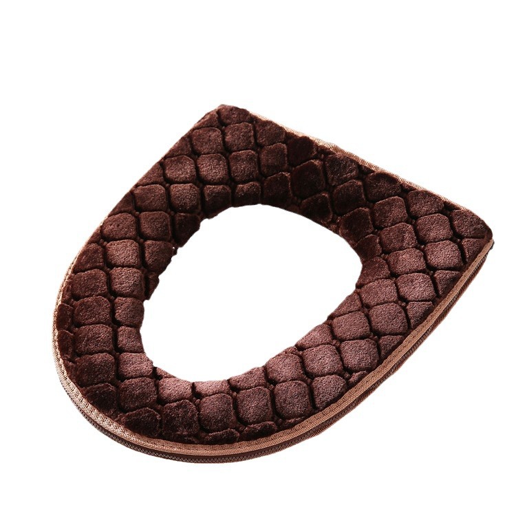 Fábrica al por mayor de lana larga suave engrosada estera del inodoro cremallera caliente Universal cubierta Del Inodoro cuatro estaciones Universal