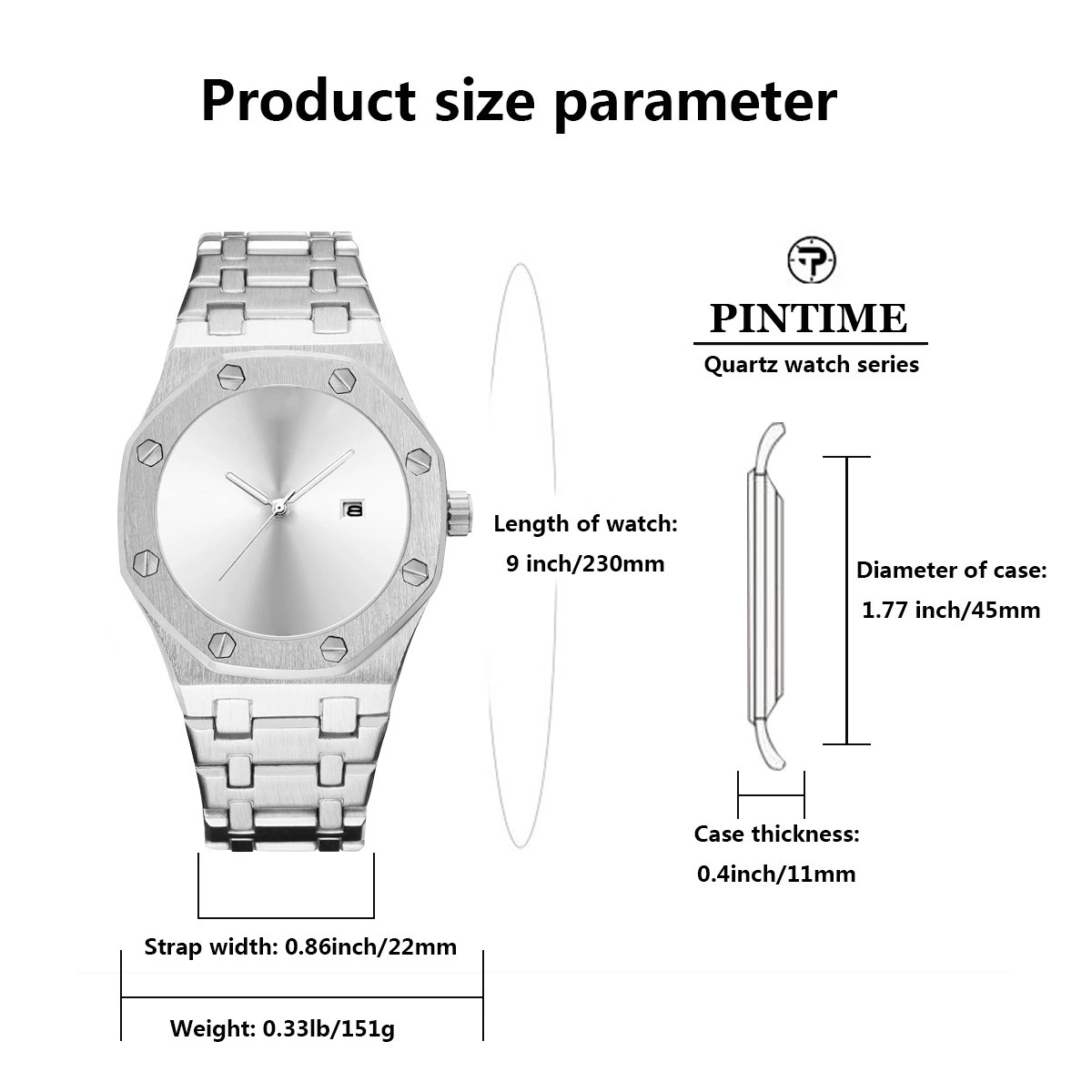 Потрясающее швейцарские часы PINTIME/, неоновый стальной ремень, для импорта