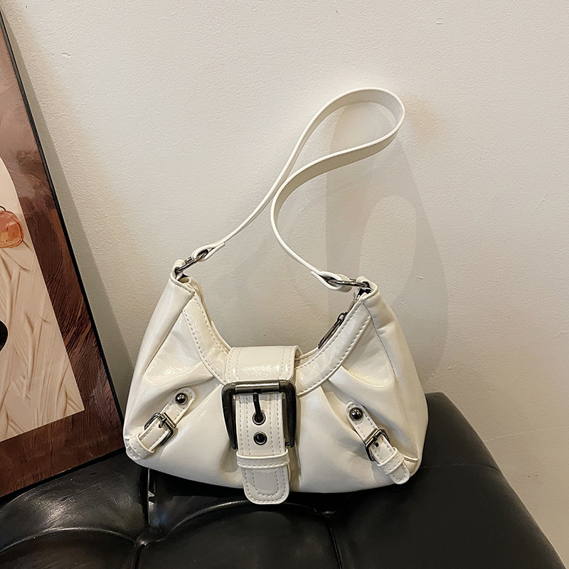 2025 New Cross-Border Maillard Style Retro Style Hot Girl Wasteland Style Distressed Leather Shoulder Bag Armpit Bag 2025 New Cross-Border Maillard Style Retro Style Hot Girl Wasteland Style Distressed Leather Shoulder Bag Armpit Bag