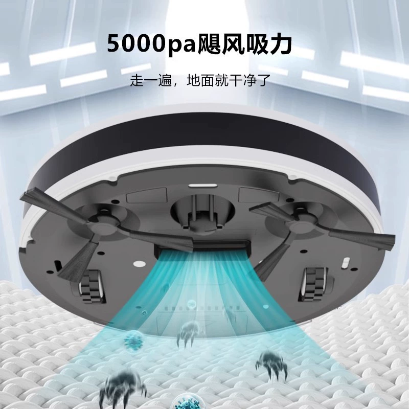 Automatic smart robot for home use, hygienic vacuum cleaner, fully automatic, three in one