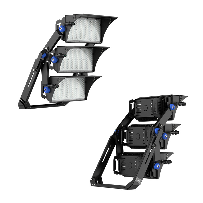 Transfronterizo LED módulo túnel de luz al aire libre sitio de construcción cuadrado Luz de inundación de alta potencia profesional estadio luz fabricante