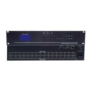 HDMI Matrix Switcher 4 in 4 Out Picture Splicing Matrix with Audio Integrated 2K@60Hz Multi-Screen Splicing