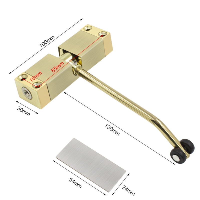 Simple puerta más cerca de la puerta del hogar artefacto de cierre hidráulico buffer-libre resorte automático bisagra más cerca de la puerta automática