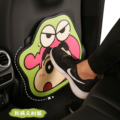 protection pad for car use — Chair back anti-kick pad