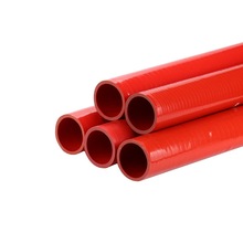硅膠管紅色夾布夾線汽車增壓器耐高溫高壓大口徑加厚水管橡膠軟管