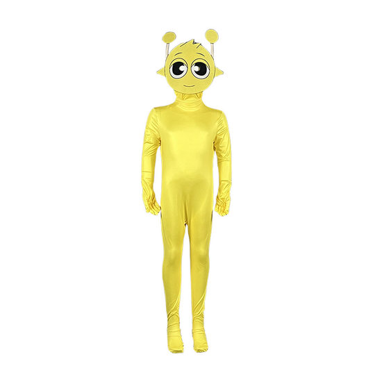 European and American Cross-border Halloween sprunki Rhythm Box Clothes Children's Stage Performance Clothes cosplay jumpsuit