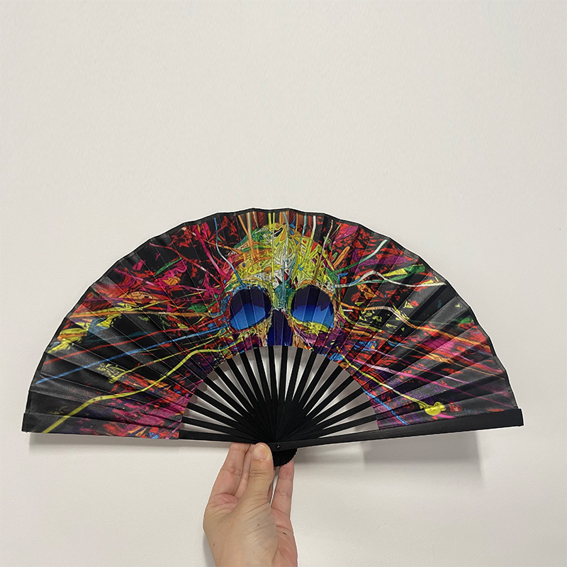[Halloween exclusivo] cráneo de color 23cm negro recto hueso fiesta espectáculo de decoración de prop fan