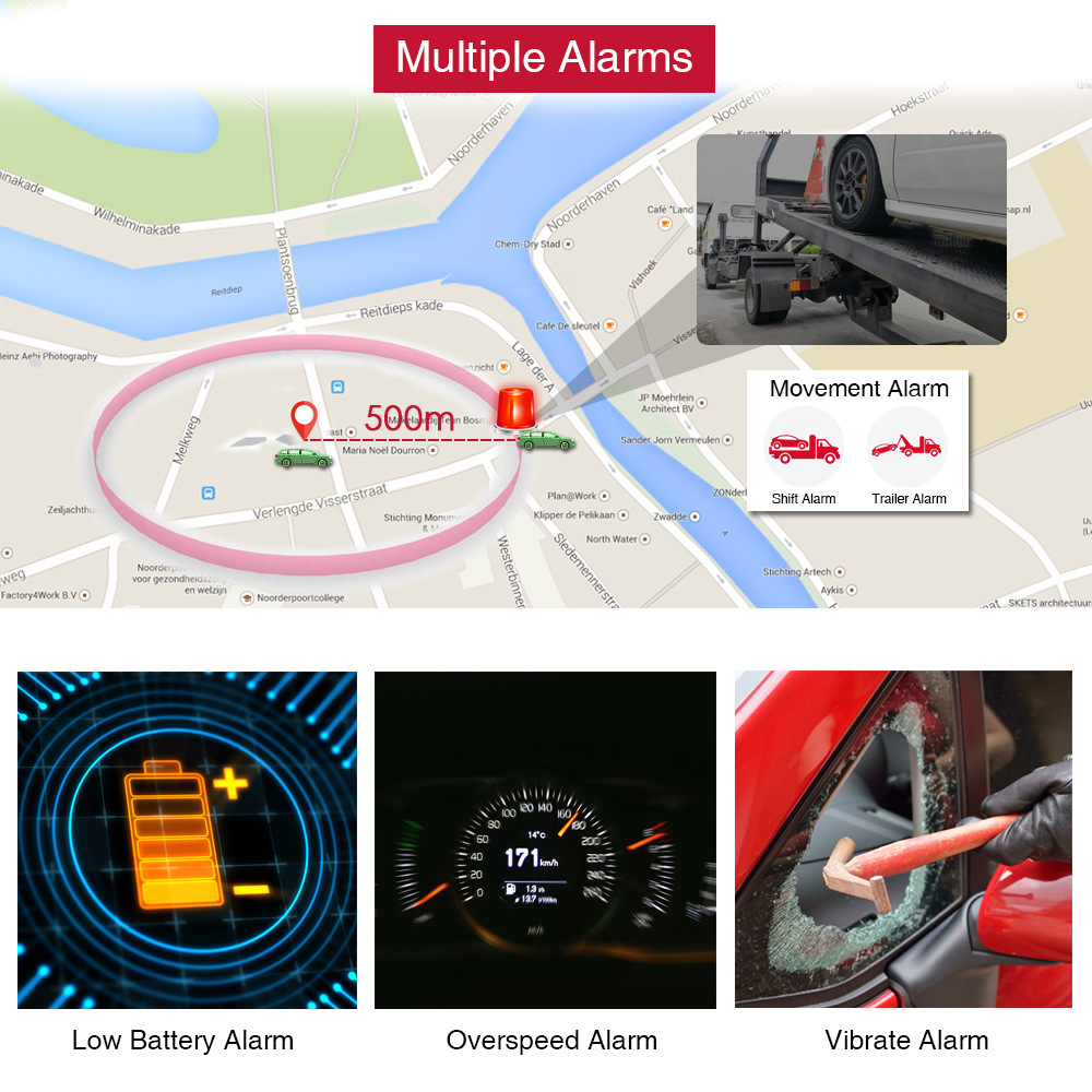 Tkstartk905 Vehicle Satellite Locator Trajectory Playback English Appgps Dedicated for Cross-Border Export