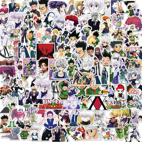 100 pieces of Japanese cartoon Hunter x Hunter graffiti stickers luggage decoration DIY cartoon sticker 
