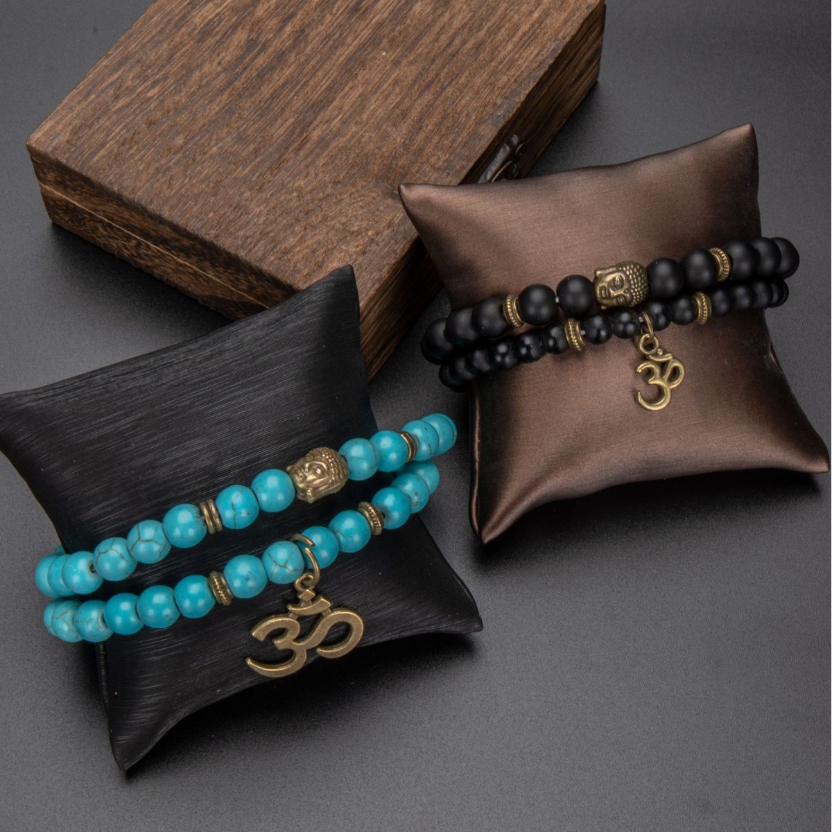 欧美复古串珠手链 小石子系列叠戴手创意配饰手工串珠手绳