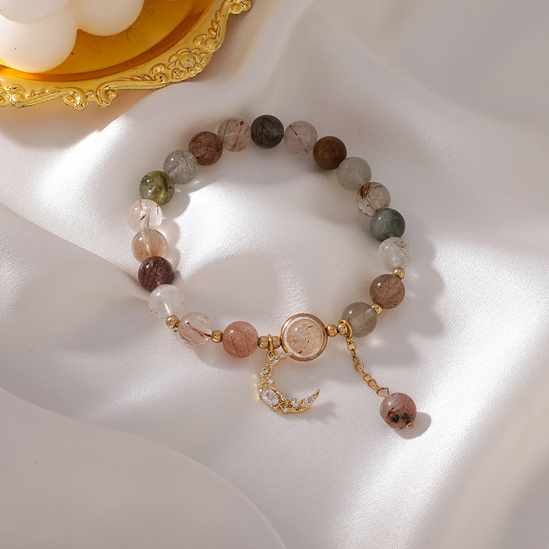Bracelet En Cristal Coloré À Cinq Branches Avec Perles De Mode display picture 6
