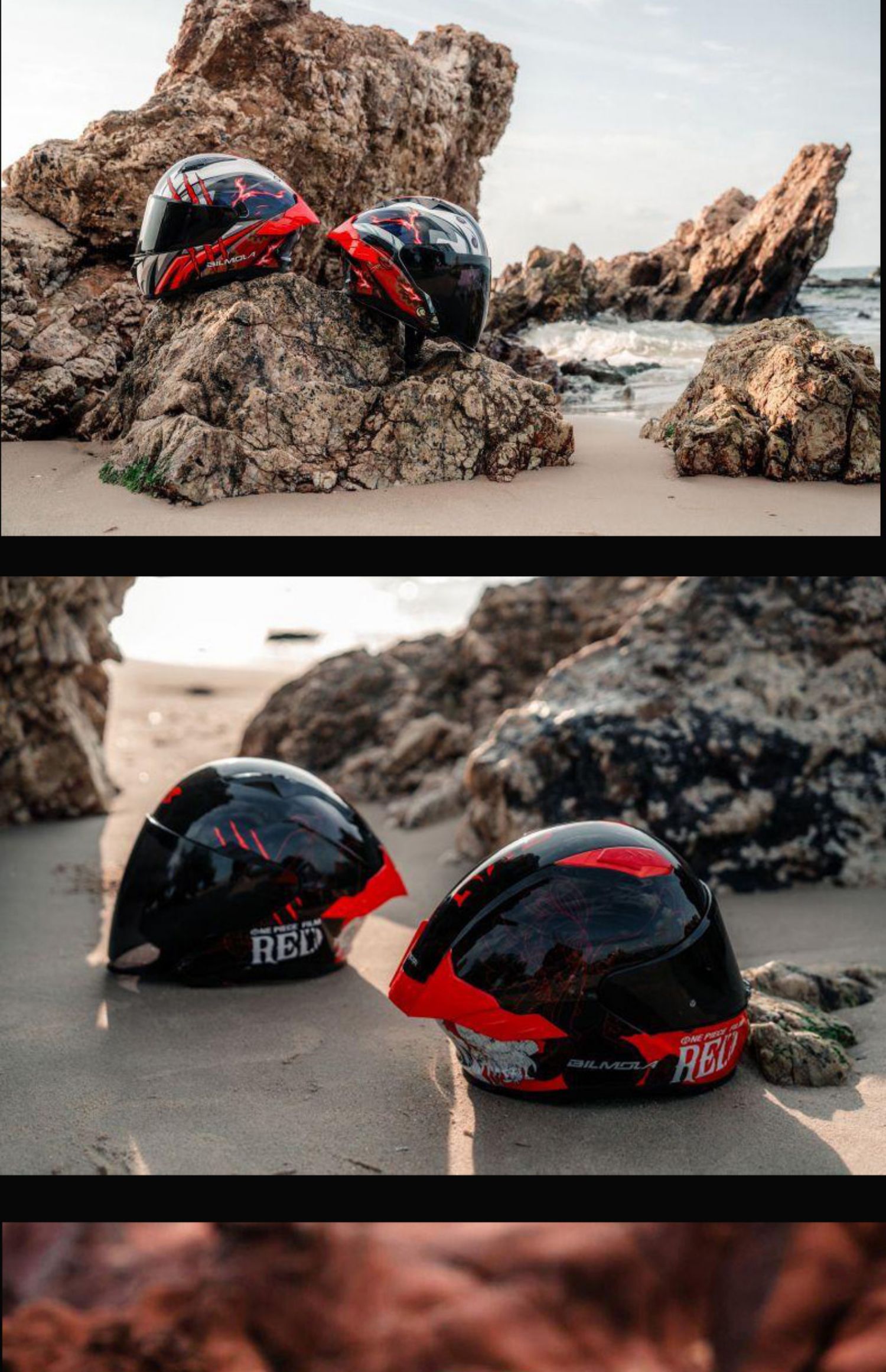 BILMOLA Helmet One Piece Motorcycle Full Helmet Anti-Fog