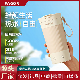 Water Boiling Cup Insulation Heating Cup Small Portable Large Capacity 316 Electric Hot Water Cup Travel Kettle
