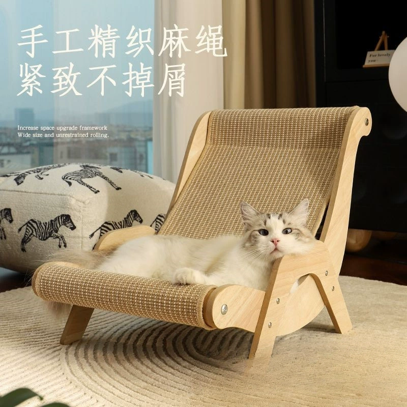 Доска для кошачьих когтей из сизаля, очень большая, не линяет, износостойкая, интегрированный инструмент для шлифовки когтей на шезлонге, очень большая доска для кошачьих когтей, кошачье гнездо