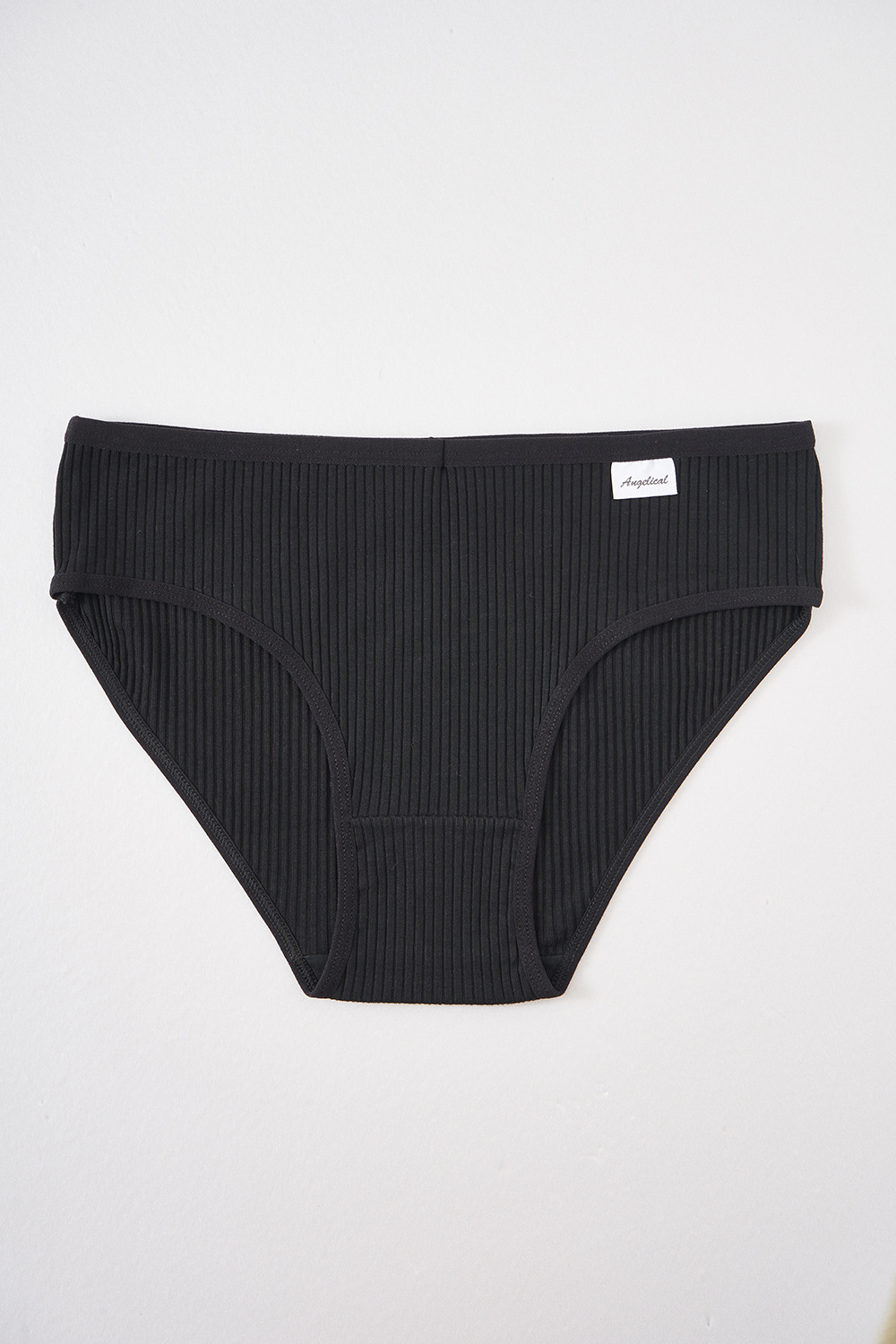 Transfronterizos exclusivos para mujeres algodón bactérico panty de algodón para niñas de cintura media simple de color sólido para niñas sin marcas