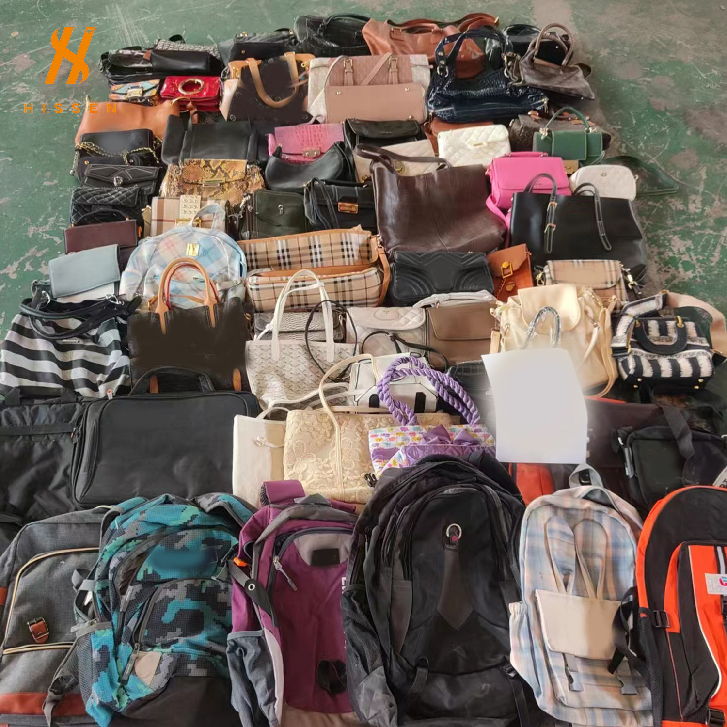 广州二手包包手挎包跨境出口used school bags儿童时尚卡通书包