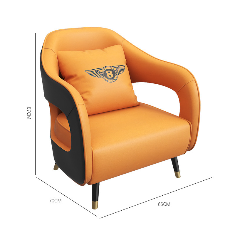 Silla individual a (naranja)