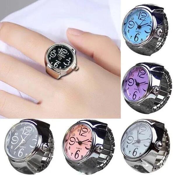 Cross-Border New Fashion Male and Female Students Creative Alloy Shell Finger Expression Couple Digital Watch Manufacturer Wholesale