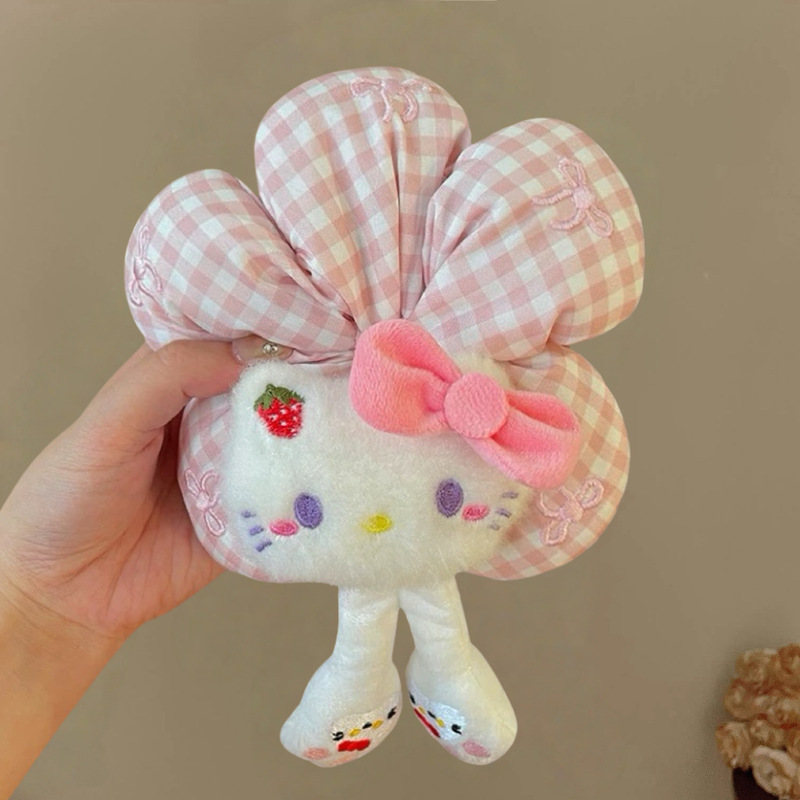 かわいいミッキーバットフラワーチェック柄ヘアゴムネット有名人綿入りボールヘッドバンドぬいぐるみ水玉ポニーテールヘアロープ|undefined