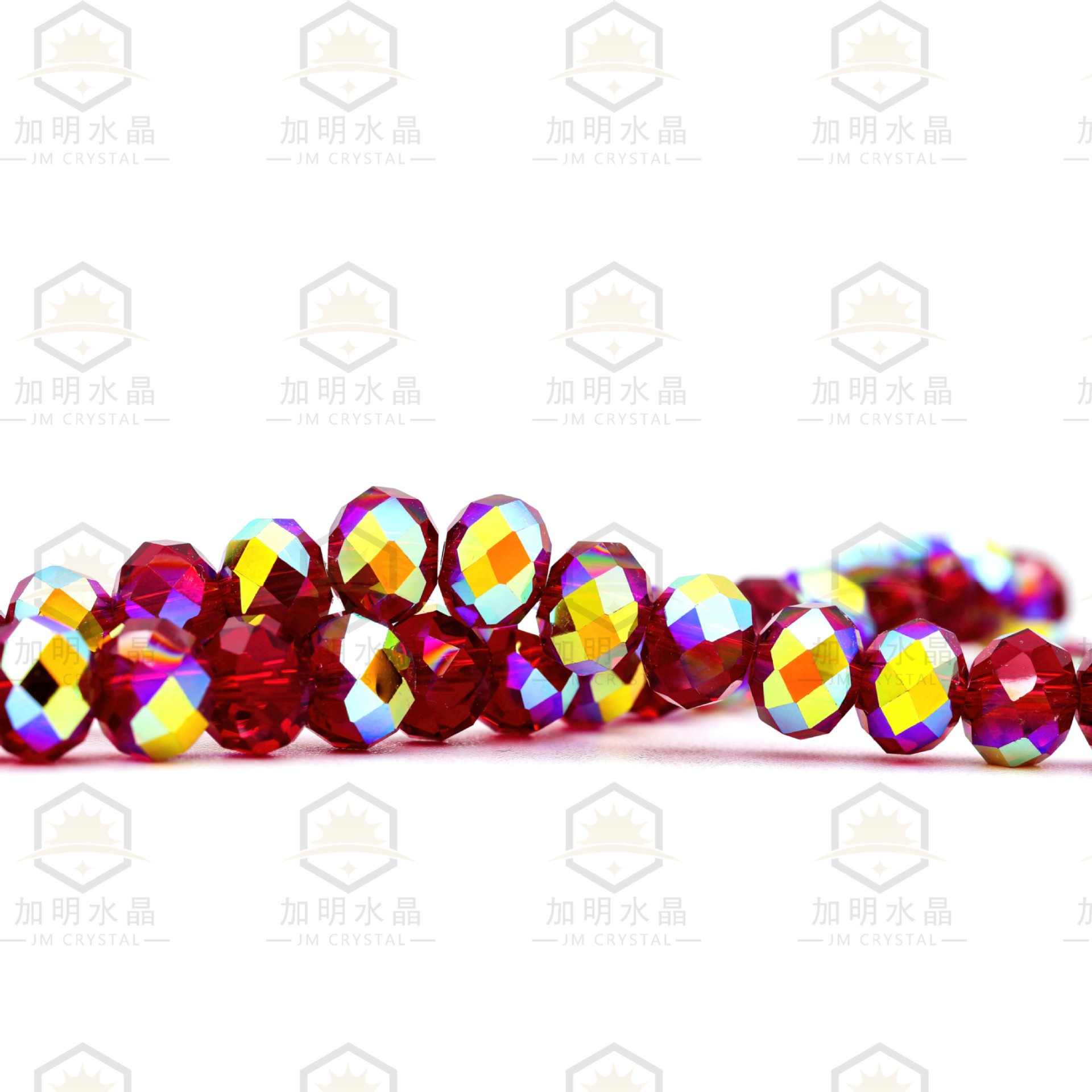 2 / 3 / 4 / 6 / 8 / 10MM imitación de Swarovski K9 buca austriaca ábaco de perforación de cristal de cristal