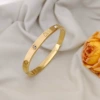 Золото (браслет с сердцем, полностью инкрустированный)