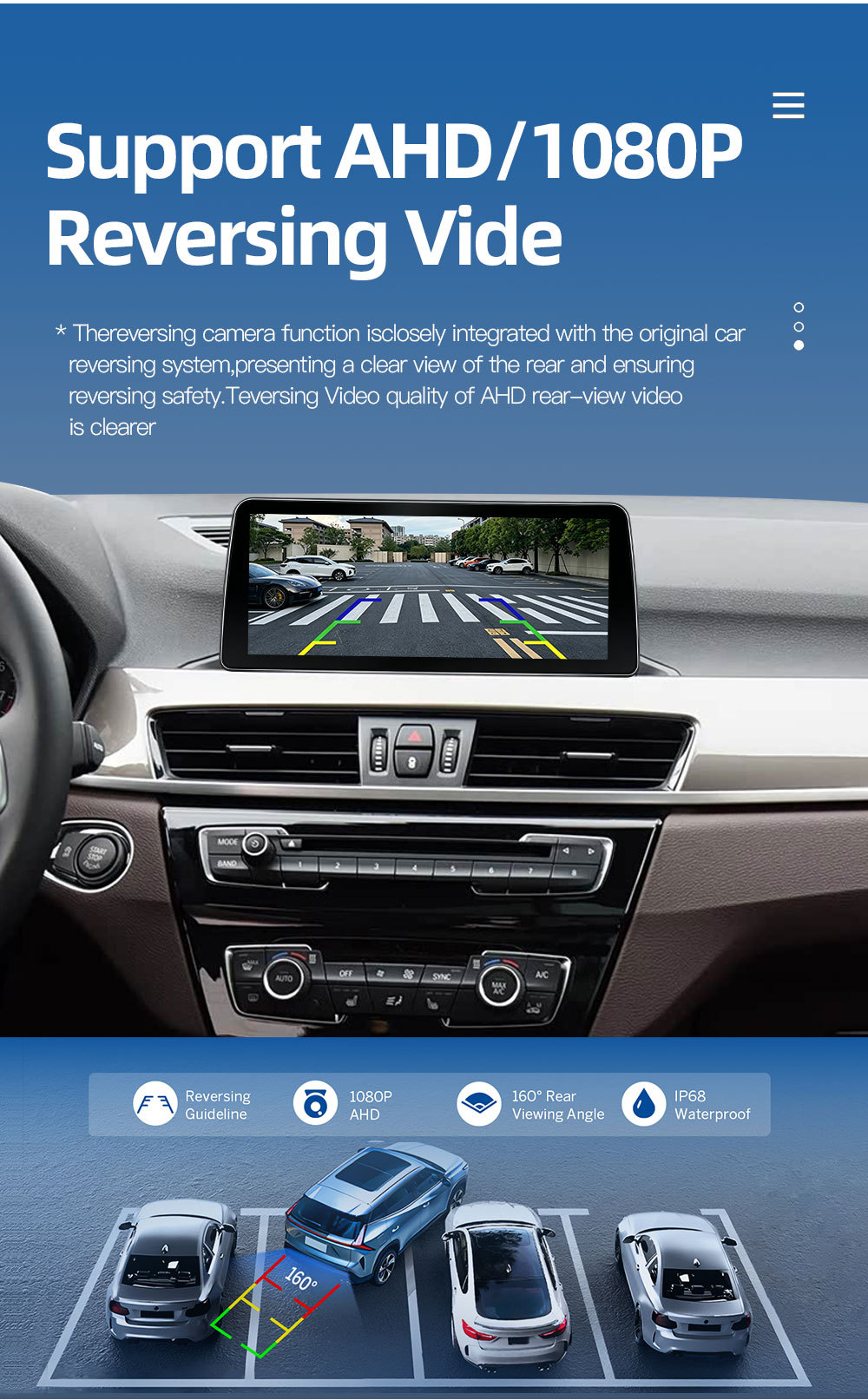 Suitable for Bmw X1 F48 F49 X2 F39 Car Central Control Large Screen Gps Navigation All-In-One Player