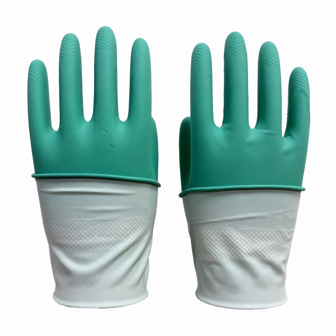 Guantes de lavado de platos de látex antideslizante, anti-incrustante, anti-desgaste, goma gruesa, capa de goma de contacto con alimentos, limpieza doméstica