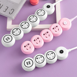 Lead write socket board USB multi-function charging cable wireless board plug converter multi-hole wiring board power supply