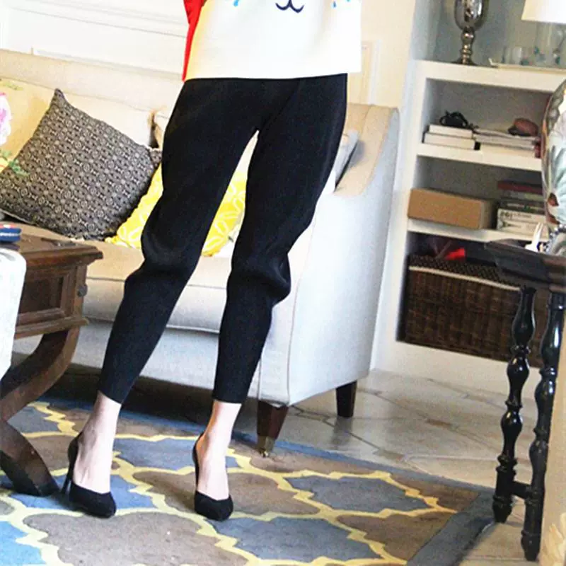 Miyake плиссированные летние корейские универсальные повседневные узкие брюки, тонкие свободные шаровары-морковки, женские укороченные брюки, модные