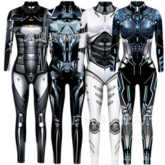 新型ハロウィーン3dプリント鎧親子ロボットcos演じる者服ガードル