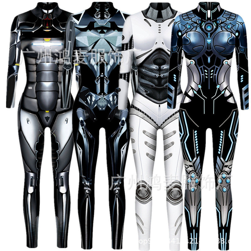 新型ハロウィーン3dプリント鎧親子ロボットcos演じる者服ガードル|undefined