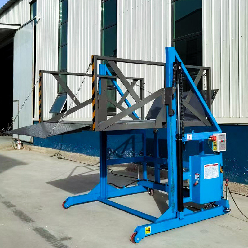 移動式荷役プラットフォーム 電動リフト倉庫 油圧リフトプラットフォーム 簡易移動式荷役プラットフォーム|undefined