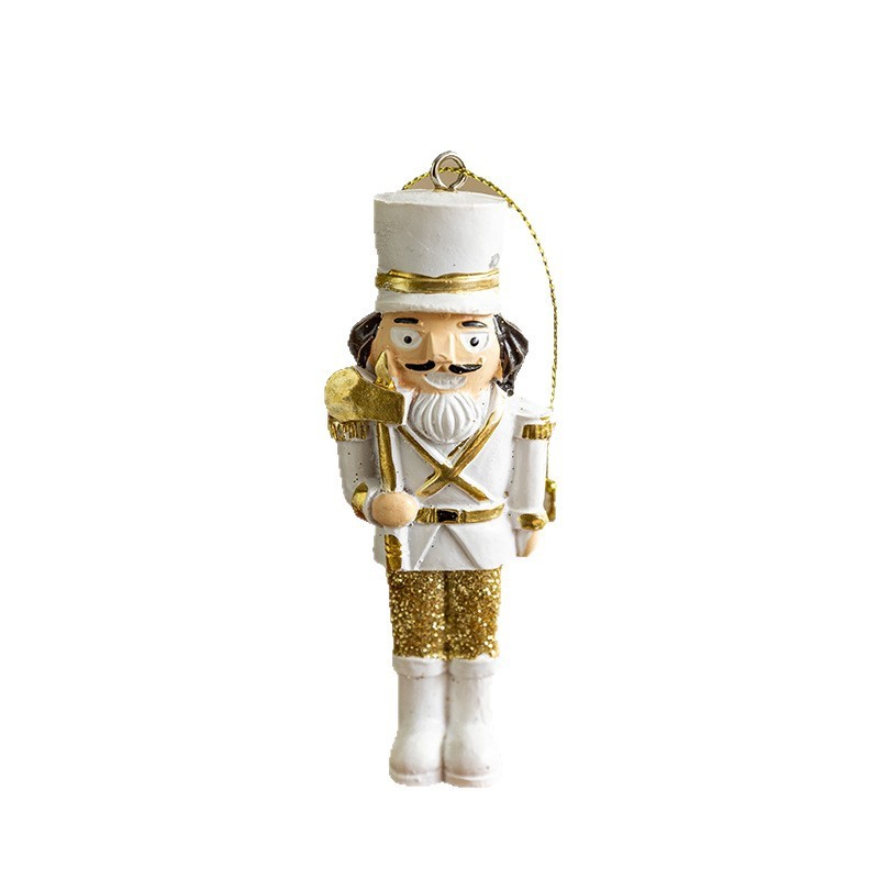 クロスボーダー人気のクリスマス樹脂クルミ兵士ペンダントデスクトップ装飾品クリスマスツリーアクセサリー装飾品ペンダント|undefined