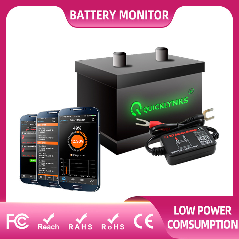 外贸Battery Detector BM2  12V容量电阻蓝牙4.0汽车蓄电池检测仪