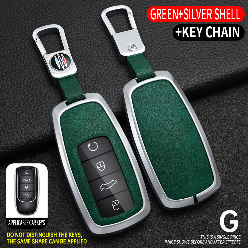 G 스타일 실버 그린 + 스퀘어 버클