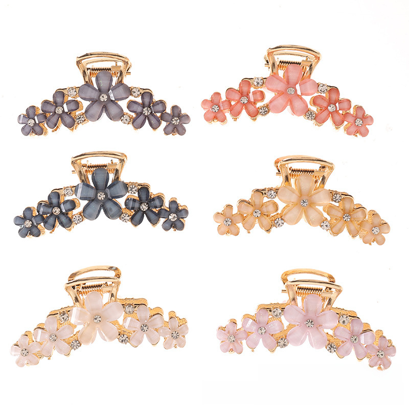 Accessori per capelli in stile coreano, lingotto di cristallo, fermaglio per capelli, lega elettrolitica, forcina per capelli, forcina per capelli, Internet, celebrità, elegante, ragazza dei fiori, tutto abbinato, Gr_voghion.com
