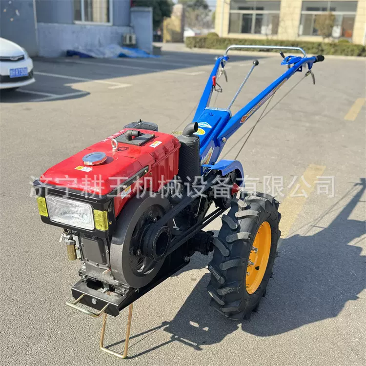 家用手扶拖拉机小型动力足操作简单两轮运输农田除草旋耕拖拉机