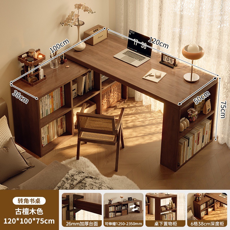 Estricta selección de escritorio de esquina de madera sólida estante de escritorio escritorio en una mesa dormitorio hogar cómoda esquina tipo l escritorio de computadora