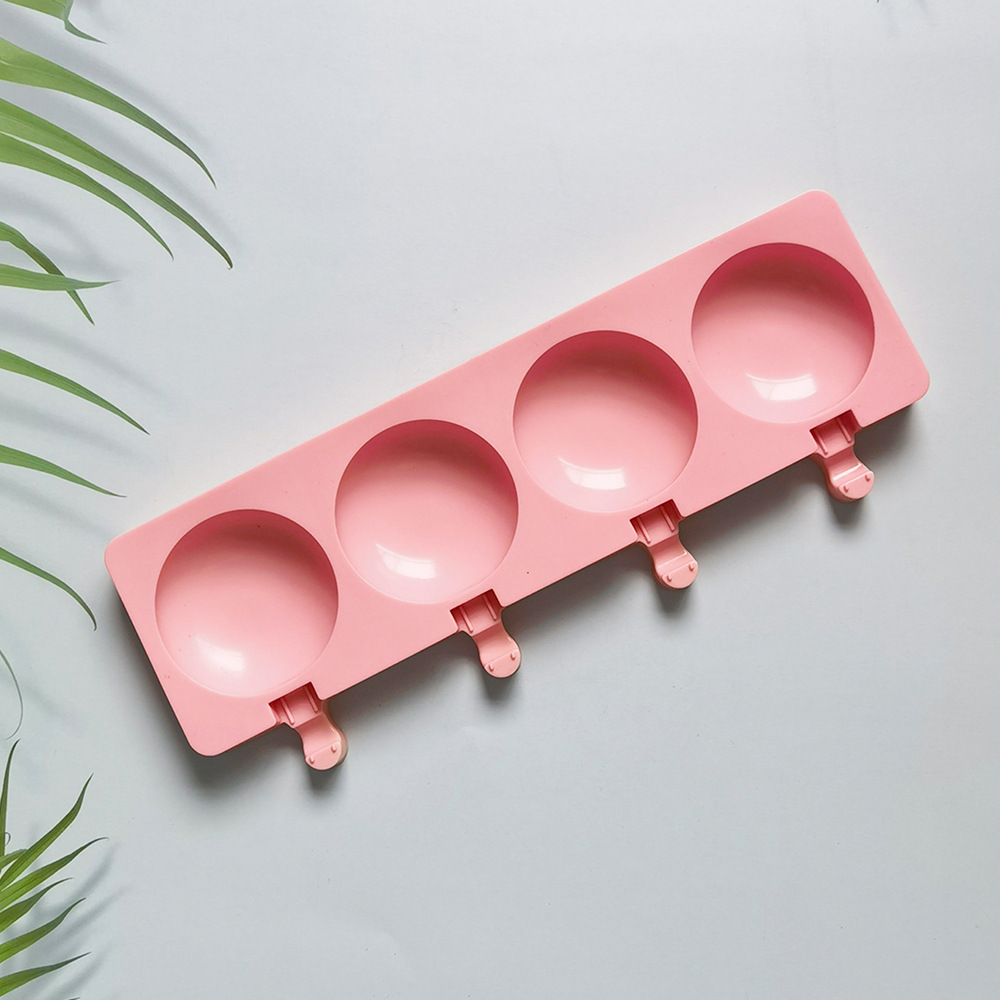 4 helados redondos 158 molde de silicona pastel helado pudín molde de postre jabón utensilios