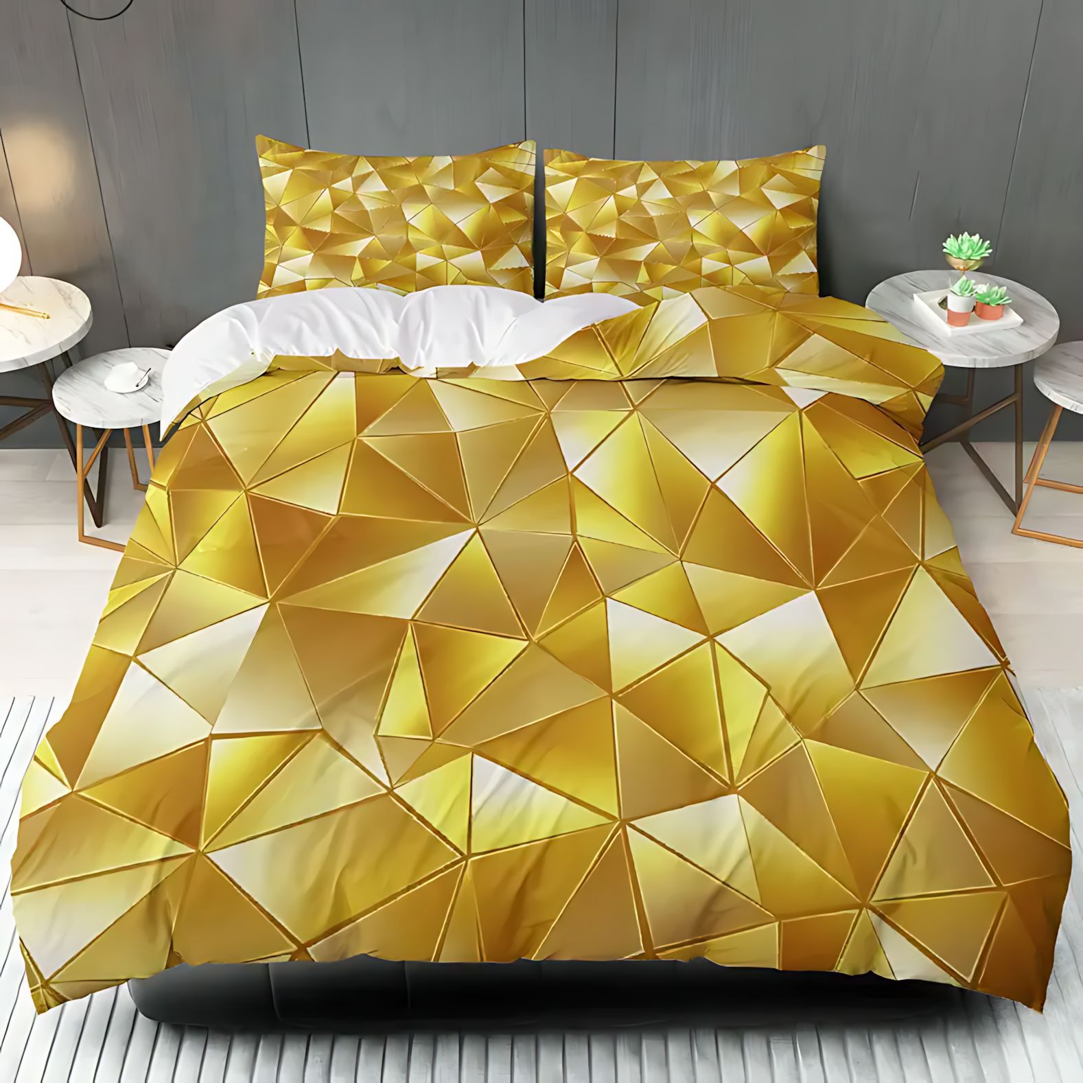 TEMU / JIT transfronterizo Geometría de oro HD Impresión digital abrasión set fuente de fabricantes para la figura puede ser fijado