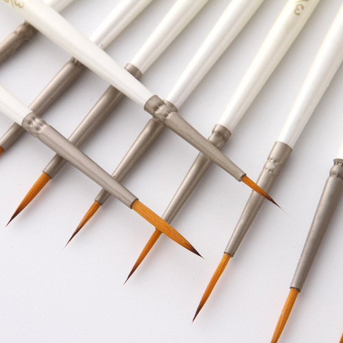 Cross-border 12 nylon fur hook line pens, art watercolor pens, line pens, painting pens
