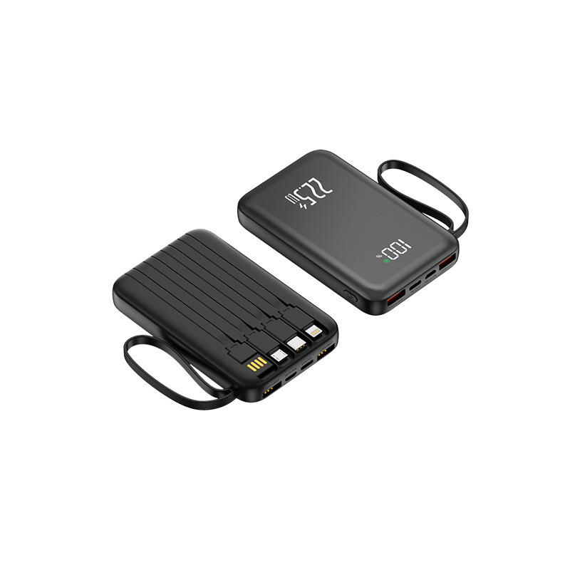 新しいパワーバンクには、超高速充電 20000 mAh 大容量ポータブルコンパクトギフトパワーバンク用のケーブルが付属しています|undefined
