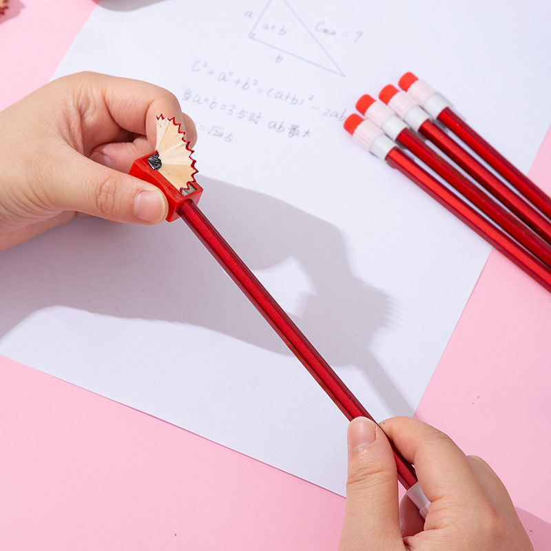 消しゴムヘッド付き子供用鉛筆六角棒HB小学生専用幼稚園ビッグヘッド筆記ペン在庫あり|undefined