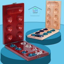 木制宝石棋Mancala颗粒归仓益智玩具空间思维非洲玩具桌面游戏棋